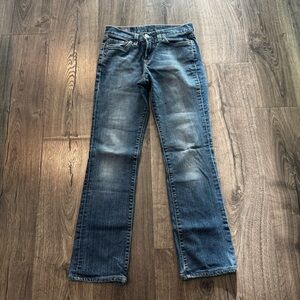 Lucky Brand Women's Straight Leg Blue Jeans size 0 women 25
